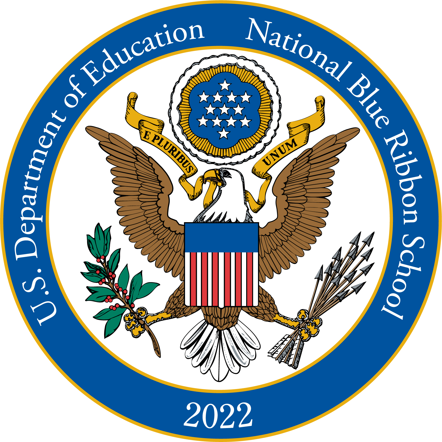 2022 Blue Ribbon Eagle School Badge